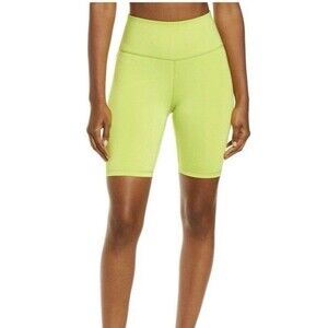 IVL Collective Neon Green Biker Shorts Size 8 Compression High Rise Collagen